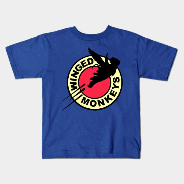 Winged monkeys Kids T-Shirt by Cromanart